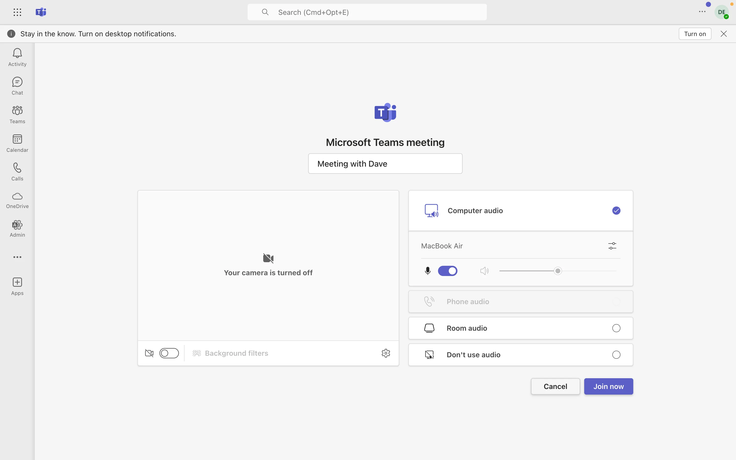Únase a la reunión de Microsoft Teams en 2025